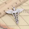 4PCS CADUCEUS MEDICAL SYMBORMD CHARMS CHARMS PENDANTS FOR NECKLACES BRACELETS EARRINGS KEYCHAIN DIYクラフトジュエリーメイキングアクセサリー