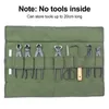 Sacs de rangement Bonsai Case Tools Tool Package Package Japanese Set Canvas Pockets Sac Roll 10