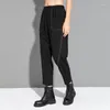 Calça feminina Casual Harém Black Women Algodão 2024 Cola alta Cola Summer Sold Loose Comfort Roupas leves com bolsos