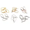 12Pcs Plated Earring Findings Earrings Clasps Hooks Fittings Ear Wires Connector Base for Jewelry Making Accessories Earwire