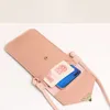 Sac de téléphone portable Universal PU Sac à épaule Poche de poche Pouche de pochette de cou de cou pour Samsung S10 pour iPhone 12 11 Huawei P30 V20