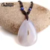 Colliers pendants Real Stone Natural Polished Agate Geode Quartz Cluster Cluster Treasure Bowl Bowl Collier pour bijoux BD989