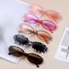 Lunettes de soleil Lunes de soleil de petit cadre polarisés ovales pour les femmes Fashion Shades Eyewear