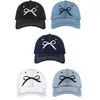 Ball Caps Girl Embroidery Bowknot Baseball Hat Eye Catching Travel Gathering Visor Teens Sports For Cycling Hiking Sun