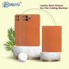 Fonlyu 50pcs Mobiltelefon Skin Aufkleber PU Leder 3D -geprägter Rückfilm für Hydrogelfilme Bildschirm Beschützer Schneidmaschine