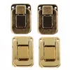 4pcs Antique Bronze/Gold 47x33mm dekorativen Schalter Clip HaSp Latch Schnalle Vorhängeschloss für kleine Schmuckholzkasten mit Schrauben