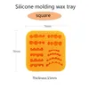 Rectangle de la plaque de cire de silicone rectangle Dental Modèle de plaque de cire de la plaque de prothèse de prothèse dentaire Molde de caoutchouc