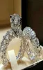 Vecalon Female Diamond Wedding Ring Set 패션 925 Silver Sets Jewelry Promise Fore Love 약혼 반지를위한 3362281