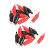 20 Clips de type alligator 28 mm Black and Red Plastic souple Emballage Pure Copper Test Probes Mini électricien Alligator Test Clips