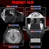 3 Inch Bi LED Projector Lenses For Headlight Hella 3R G5 Auto Lamp Retrofit Kits Hyperboloid Honeycomb Soccer Etching Lens 6000K