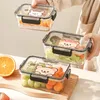 Dîner WorthBuy Portable Bento Box Plastique Déjeuner Scellé Péche de fuite pour les employés de bureau Conteneur de rangement transparent