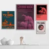 TV kız fransız çıkış severler rock posterler müzik albümü mitski vintage tuval boyama baskı duvar sanatı oda ev dekoru estetik