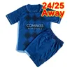 24 25 Sporting Kansas Kid Kit Maglie da calcio Pulido Russell Gerso Salloi Thommy Away Abita per bambini Shirt Shirt Short Short Short