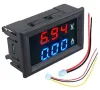 Naughty Bird DC 100V 10A 50A Mini Digital Voltmeter Ammeter 3/4 Bit 5 Wires Voltage Current Meter Display Blue Red LED