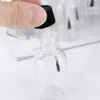 Bottiglie di smalto per unghie in plastica Ritratta barattoli ricaricabili per le perdite di accumulo di vernici liquide con berretto a spazzole Contenitori artigianali fai -da -te