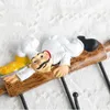 Hooks Resin&Iron Chef Wall Mount Hook Exquisite 3 Clothes Rack Door Hat