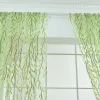 1pc Willow Voile Tül Oda Pencere Perde Voil Panel Ofset Printe Drapes Oturma Odası Yatak Odası Mutfak Pencere Dekorasyonu