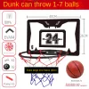 Grappige opvouwbare mini basketbal hoepel speelgoed kit indoor home basketbal fans sportspel speelgoedset 24 cm 30 cm