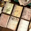 Yoofun 50Sheets Scrapbooking de papel vintage Supplies Flores decoração Presente Junk Diário Documentos Material Diário Escola Peijo