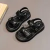 Sandals Girls Summer 2024 NIEUWE KINDERS STRAND SCHOENEN Big Kids Little Princess Open Toe Toe Sports Student H240411