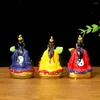 Decorative Figurines Taoism Lao Tzu Mythology Divinity Sanqing Taoist Priest Immeasurable God Yin Yang Tai Chi Preach Resin Craft DIY Feng