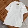 女性用Tシャツデザイナー2024春/夏新しいルーズカジュアルニットコットンラウンドネックショートスリーブTシャツユニセックス13mn