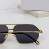 New Fashion Design Square Sunglasses 40025U Temples de corde à cadre métal