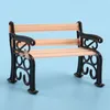 5x 1/24 Dollhouse Miniature Garden Patio Furniture Park Bench