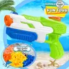 Sand Play Water Fun 2 PCS Water Guns Summer Soaker Squirt Guns 600cc For Kids Boys Girls Adults 2 Pack Outdoor Toy For Swimming Pool Yard Lawn Beach L47