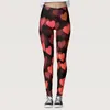 Leggings à vente chaude pour femmes plus taille pantalon imprimé de la Saint-Valentin