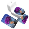 BADMATS ZEEGE Afrika Ethnische mat set Flanel Toilet Tapijt badkamer Tapijt Deksel Cover Home Decor doucheruimte