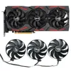 3PCS 87 мм DC 12V 0,50A 7PIN RX5700XT GPU COOLER FAN для ASUS ROG Strix RX 5600 XT 5700 5700XT RX5700 Графический вентилятор Cooler