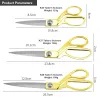 Tesouras de tecido Tercenaria a costura de tesouras profissionais Ultra Sharp Tood Tailor Scissors Multi Clessmaker Scissors Titanium Scissors