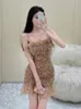 Abiti casual Fashion Summer Evening Short Dress Womy Lady Chic Spillanghy Sexy Strap Slim Slim Mini Party Club Prom Mujer