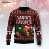 Vizsla Santa Любимый рождественский свитер 3D Print Men Men Sulver Casual Sweathirt Пара рубашек с длинным рукавом унисекс женские топы