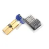 1set Double côté trous de clés 75 mm 37,5 / 37,5 Clé de clés en laiton verrouillage de porte de porte Barrel High Security Anti Snap Lock