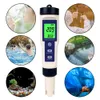 Water Quality Detector 5 in 1 PH/TDS/EC/SALT/TEMP Temperature Hydrogen-rich Meter Purity Measure Tool