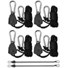 4pcs Réglable 8 pouces Lonyard suspendus pour le ventilateur de tente cultiver la lampe de la lampe de poulie de poulie