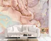 Beibrang Custom pappiger petopp rosa Licht Luxus Marmor Wohnzimmer Fernseher Schlafzimmer Dekorative Malerei Hintergrund Wallpaper