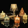 10/3Pcs Electronic Candle Lamp LED Reflective Candles Light Acrylic Candles Random Color Wedding Birthday Party Decorative Lamps