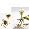 Kerzenhalter Youzi Flower Ornament Mode Hochzeitsstand Candlestick Requisiten für Wohnkultur