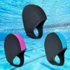 Cappuccio immersioni da donna da esterno Donne al cappello da nuoto Copertura in gomma da 2,5 mm Cappelli da imbottitura Cappello da nuoto Cappello con cinturini per mento