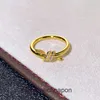 High end designer rings Tifancy V Gold High Edition New Knot Ring for Women Plating 18k Rose Gold Twisted Rope Ring with Elegant Original 1:1 With Real Logo