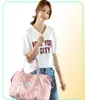 Pink Travel Duffel Bagsports Tote Gym BagShoulder Weekender Overnight Bag For Womenwith Trolley Sleeve and Wet Pocket5156484