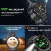 Zegarki dla nowego męskiego kompasu Huawei Smart Watch Xiaomi HD Scaste tętno Bluetooth Call Waterproof Whydroof Ciśnienie krwi inteligentne zegarek