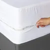 Oreiller étanche à plaque ajustée lit matelas matelas housse de couleur de couleur unie à double couvercles pour protection complète lits draps de lit à la maison