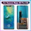 6.39 "Oryginalny Super AMOLED dla Huawei Mate 20 Pro LCD Wyświetlacz Wyświetlacz Screen Digitizer Repair LYA-L09 z odciskiem palców