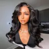 13x4 Body Wave Lace Frontal Wigs synthétique Natural Natural Water Wave Lace Pernues avant Blonde Blonde Highlight Lace Frontal Wigs