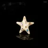 Broches brillant U Broche des étoiles de mer pour femmes en émail étoile de bijoux de mode accessoire d'été subr5339