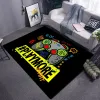 Gamer tapis drôle de gibier de jeu noir drôle pour enfants tapis doux salle de jeu jeu anime chaise de joueur de joueur grand tapis salon garçons